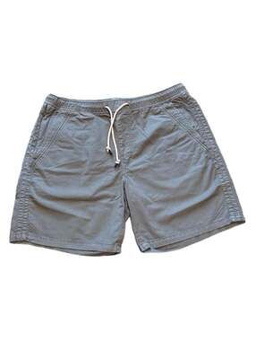 Union Gray Elastic Waist Drawstring Casual Shorts Size L